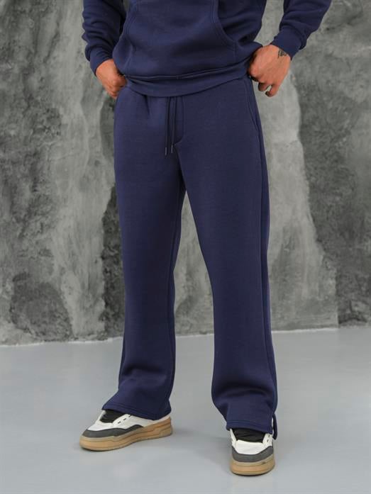 EşofmanLacivert 3 İplik Oversize Compak Baggy Eşofman SC