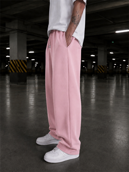 Pembe Unisex Stoper Paça Pamuk Eşofman SC2