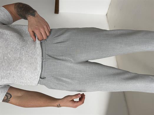 Açıkgri Bezayağı Boyfriend Pamuk Kumaş Pantolon SNZ N1045