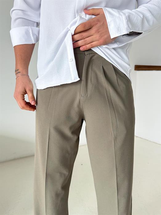 Çağla Baggy Bezayağı Kumaş Pantalon SNZ N1135