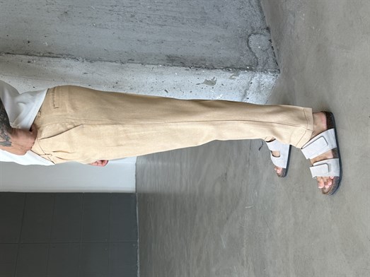 Camel Double Paça Pamuk Pantalon SNZ 3892