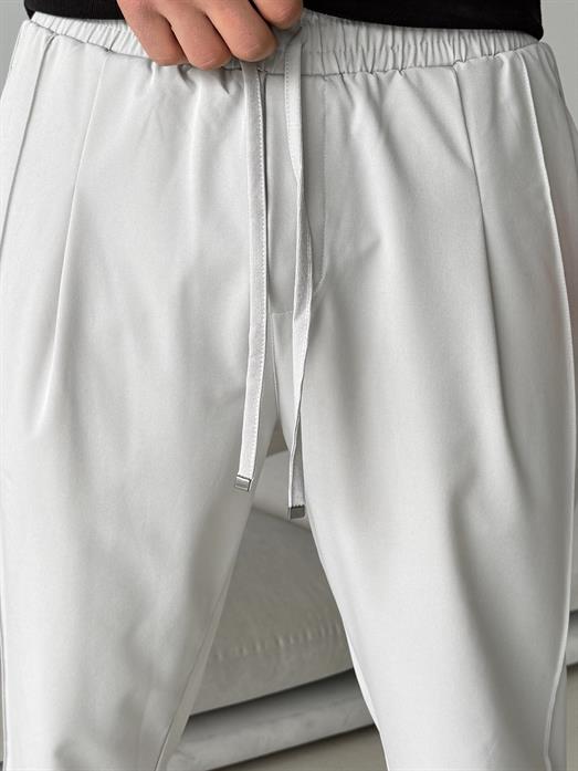 Gri Paraşüt Çimalı Regular Kumaş Pantalon 23136 LNS