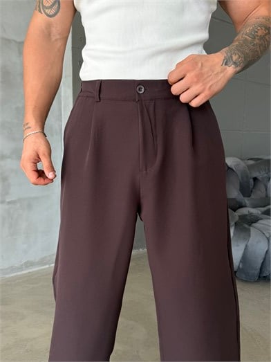 Kahve Double Bol Pantalon PLZ 27301
