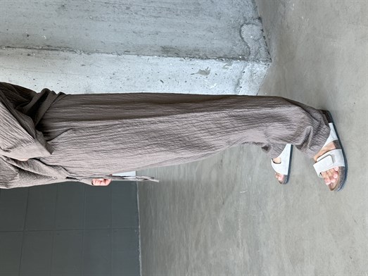 Kahve Gofre Pamuk Pantalon SNZ 1349