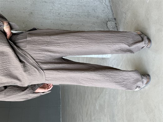 Kahve Gofre Pamuk Pantalon SNZ 1349