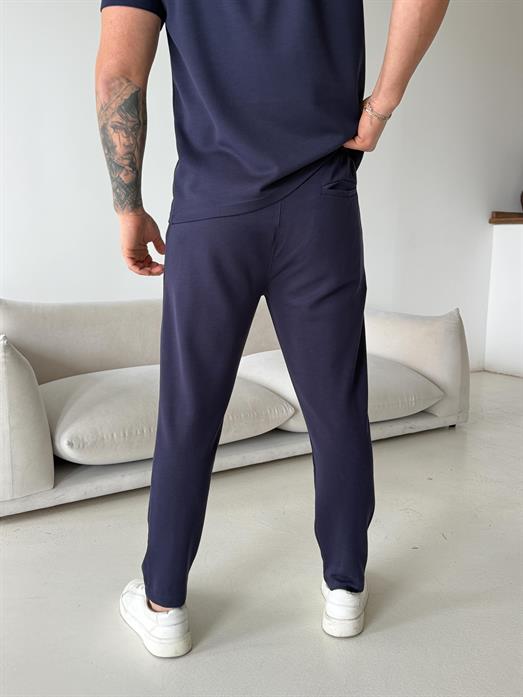 Lacivert Çimalı Regular Oysho Pantalon LNS 22079
