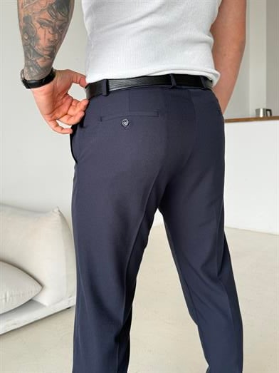 Lacivert Dilli Slim Fit Kumaş Pantalon SC