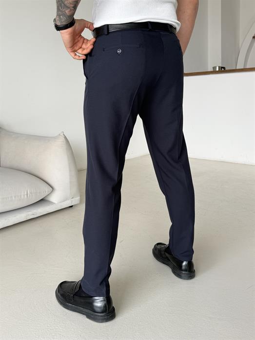 Lacivert Dilli Slim Fit Kumaş Pantalon SC
