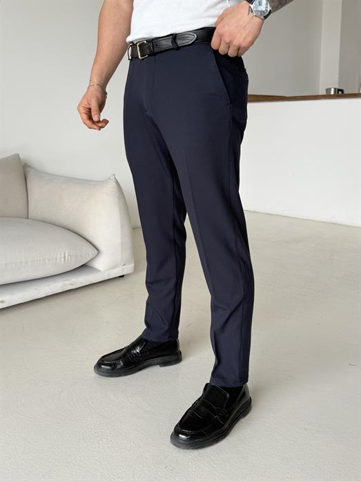 Lacivert Dilli Slim Fit Kumaş Pantalon SC