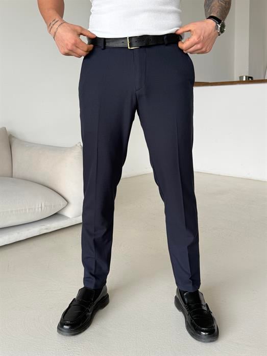 Lacivert Dilli Slim Fit Kumaş Pantalon SC