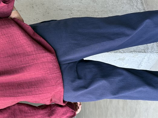Lacivert Ham Keten Pantalon SNZ N1351