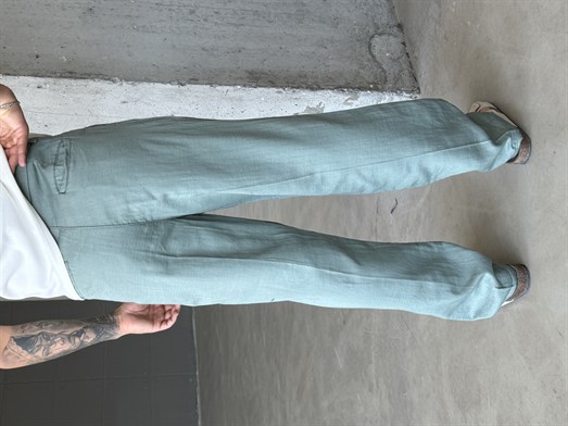 Mint Yumuşak Doku Keten Pantalon SNZ 1421