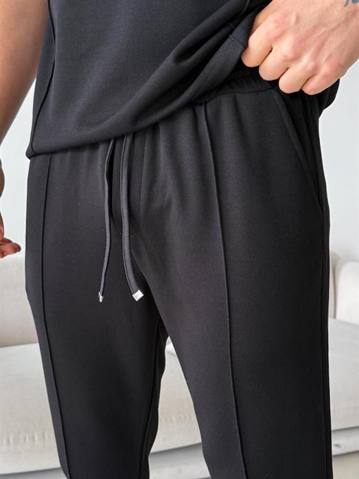 Siyah Çimalı Regular Oysho Pantalon LNS 22079