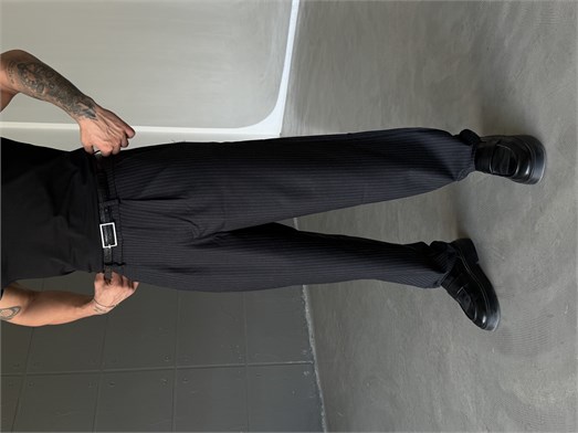 Siyah Çizgili Baggy Pantalon PLZ 26407