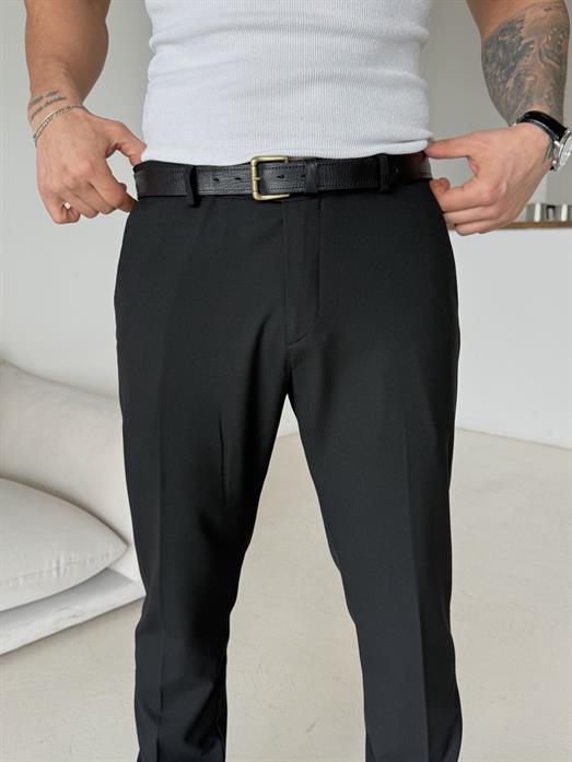 Siyah Dilli Slim Fit Kumaş Pantalon SC