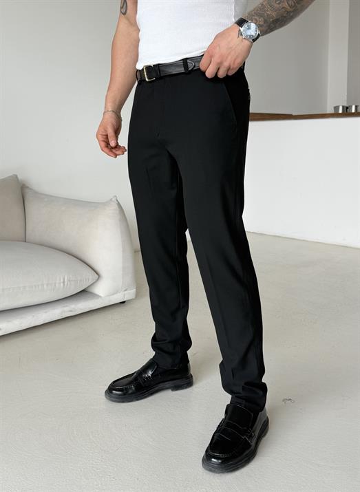 Siyah Dilli Slim Fit Kumaş Pantalon SC