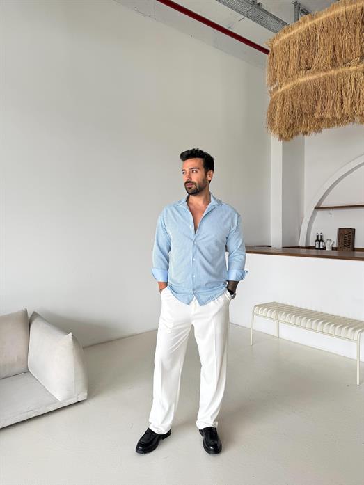 Bebemavi Suyolu Slimfit Gömlek TK