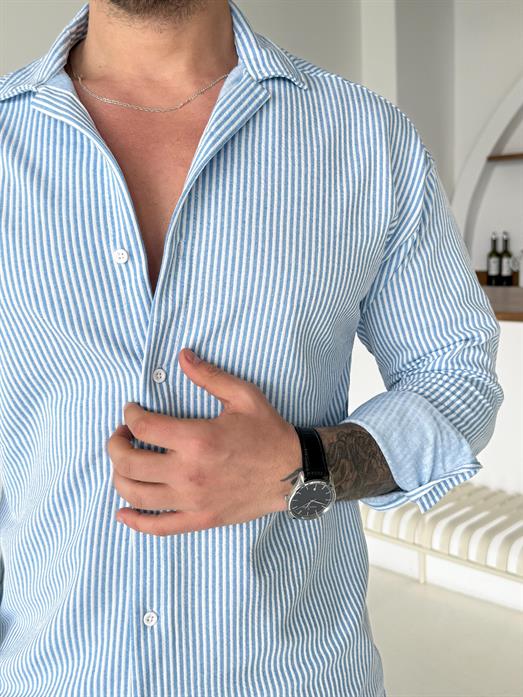 Bebemavi Suyolu Slimfit Gömlek TK