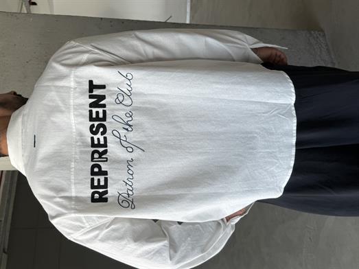 Ekru Represent Nakış Boxy Gömlek PNC 2551
