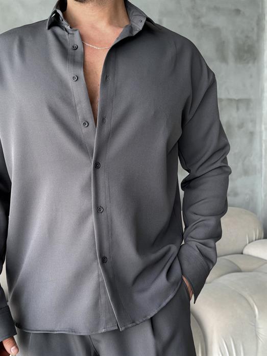 Füme Double Kumaş Gömlek MSS