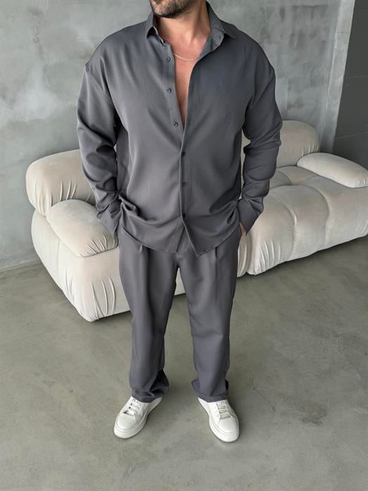 Füme Double Kumaş Gömlek MSS