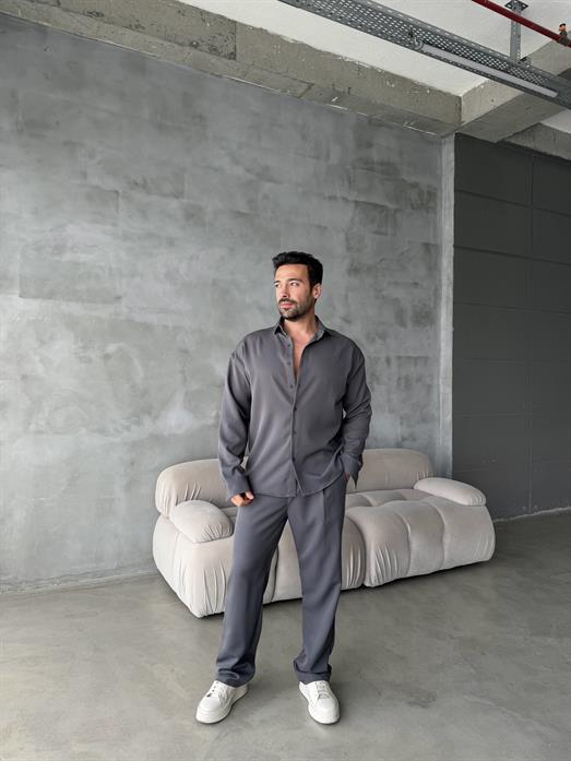 Füme Double Kumaş Gömlek MSS