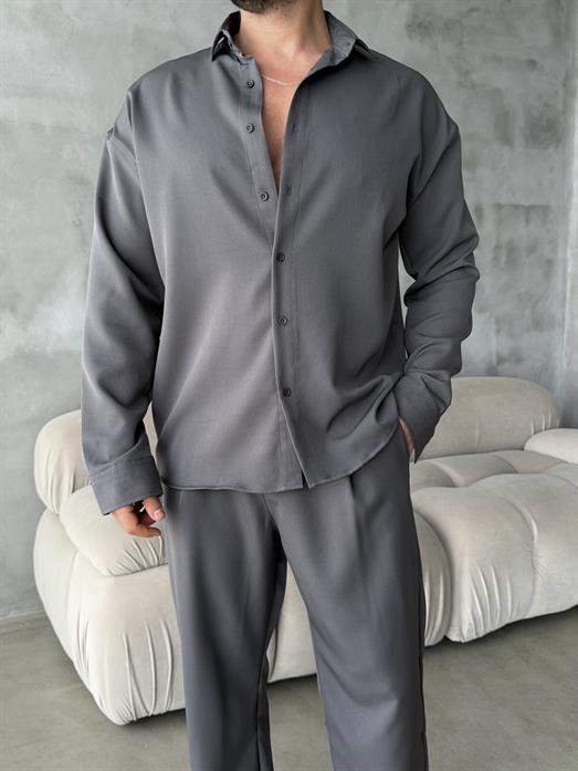 Füme Double Kumaş Gömlek MSS