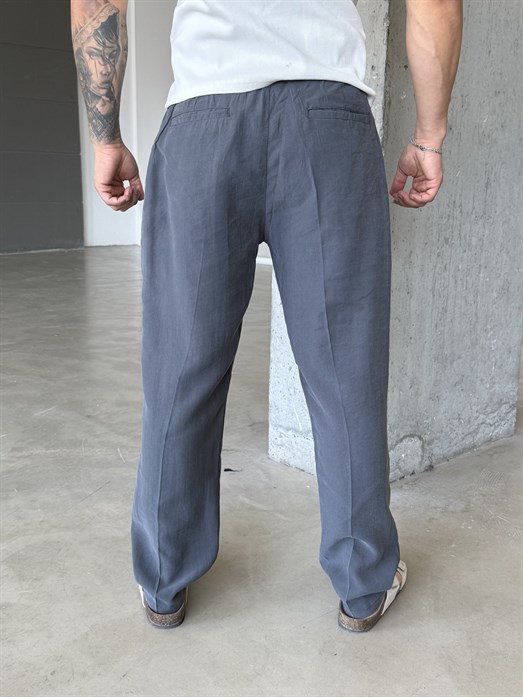 Füme Premium Pileli Gramajlı Modal Pantalon SNZ 1264