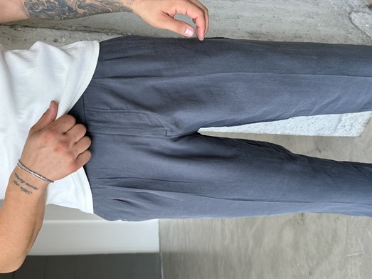 Füme Premium Pileli Gramajlı Modal Pantalon SNZ 1264