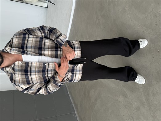 Kahve Ekoseli Oduncu Boxy Gömlek SNZ 5105
