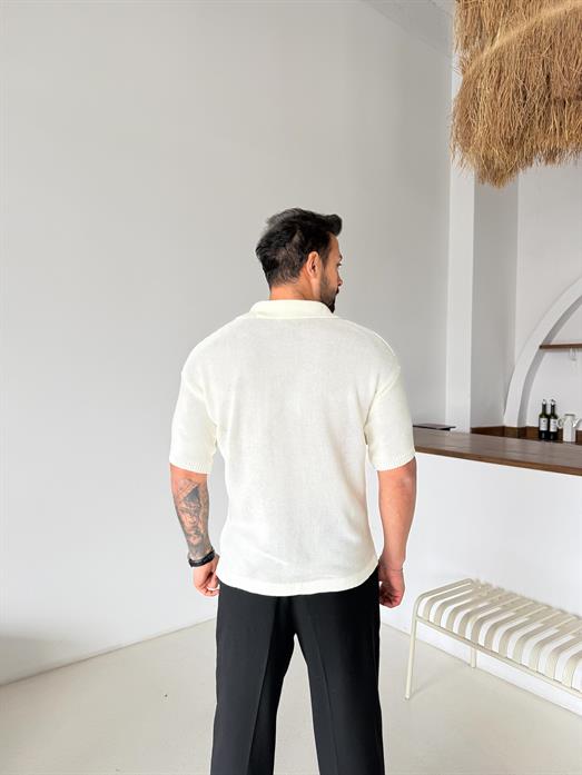 Kemik Linksli Pamuk Triko Gömlek SNZ T7280