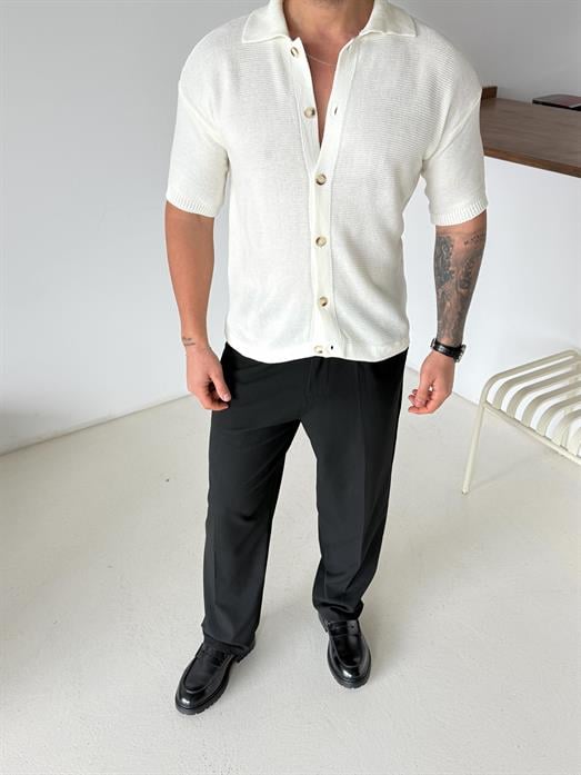 Kemik Linksli Pamuk Triko Gömlek SNZ T7280