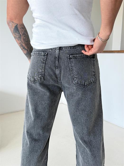 Açık Antrasit Baggy Kot Pantalon 653-1 DP