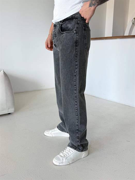 Açık Antrasit Baggy Kot Pantalon 653-1 DP