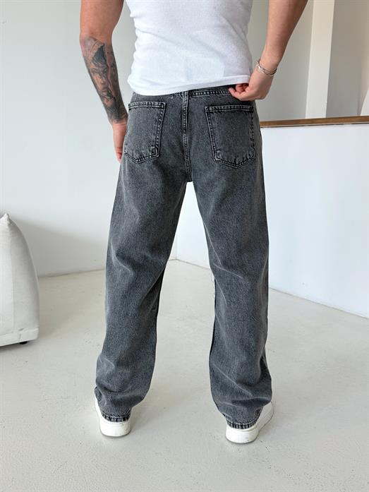 Açık Antrasit Baggy Kot Pantalon 653-1 DP