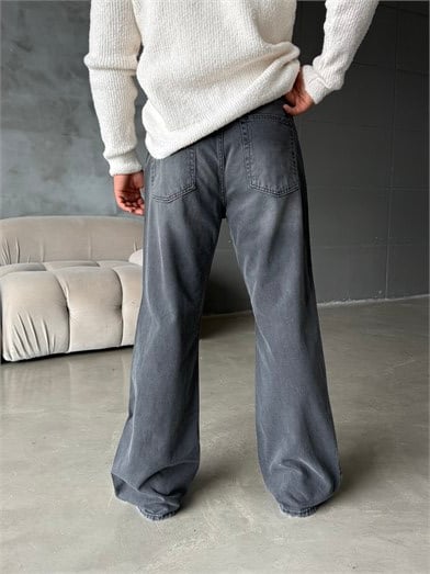 Antrasit İspanyol Paça Kot Pantalon BRR 6019