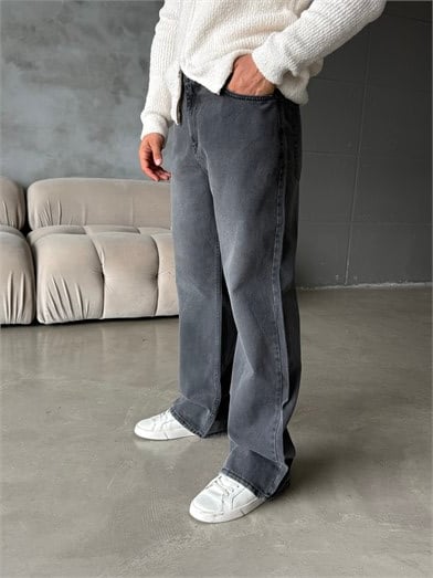 Antrasit İspanyol Paça Kot Pantalon BRR 6019