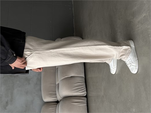 Bej Yumuşak Pamuk Kot Pantalon 7085 RTR