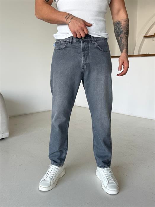 Gri Boy Friend Kot Pantalon MB 649-3