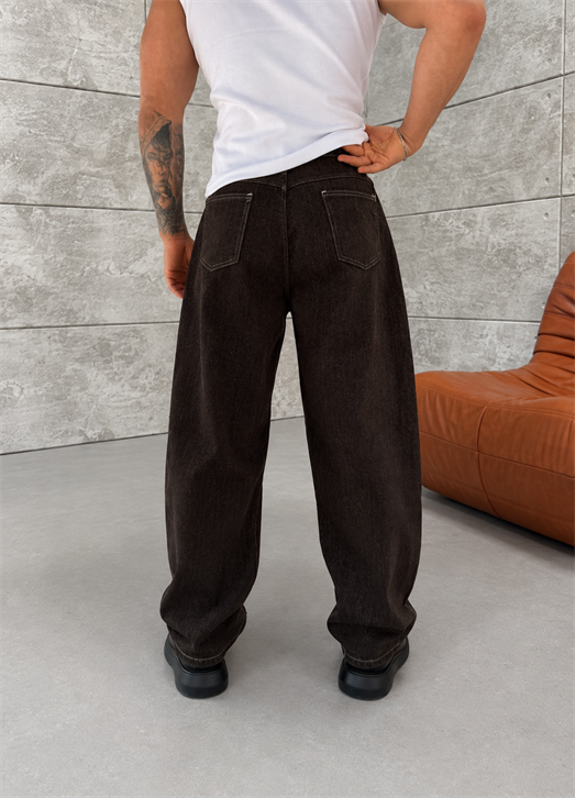 Kahve Yumuşak Kalın Kot Havuç Pantalon PLZ 27307