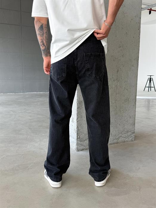 Koyugri Düz Baggy Kot Pantolon DM