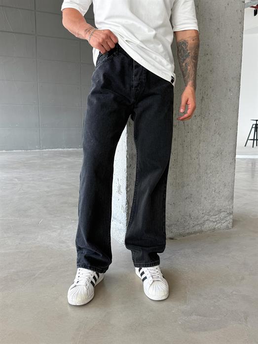 Koyugri Düz Baggy Kot Pantolon DM