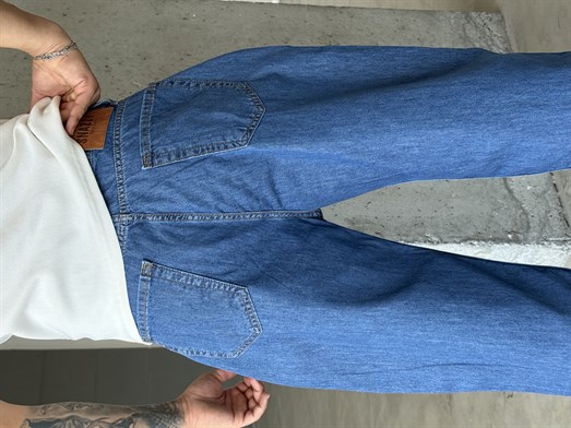 Lacivert Baggy Kot Pantalon SNZ 005