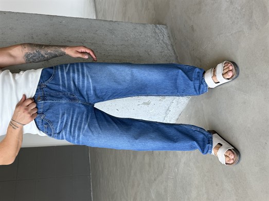 Lacivert Baggy Kot Pantalon SNZ 005