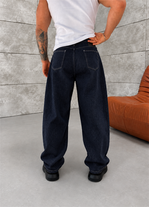 Lacivert Yumuşak Kalın Kot Havuç Pantalon PLZ 27307