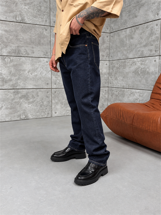 Lacivert Yumuşak Kalın Kot Havuç Pantalon PLZ 27307