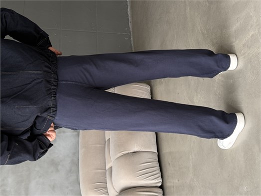 Lacivert Yumuşak Pamuk Kot Pantalon 7085 RTR