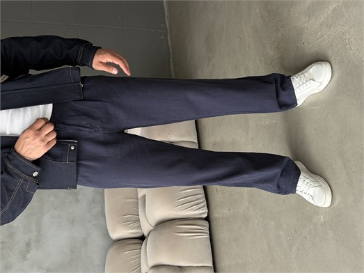 Lacivert Yumuşak Pamuk Kot Pantalon 7085 RTR