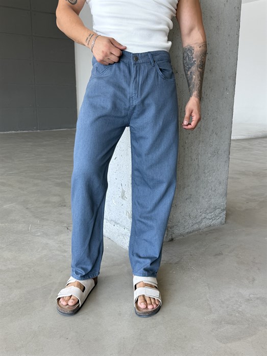 Mavi Baggy Kot Pantalon SNZ 005