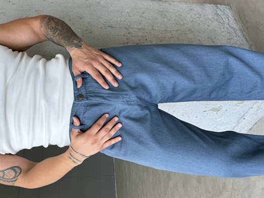 Mavi Baggy Kot Pantalon SNZ 005